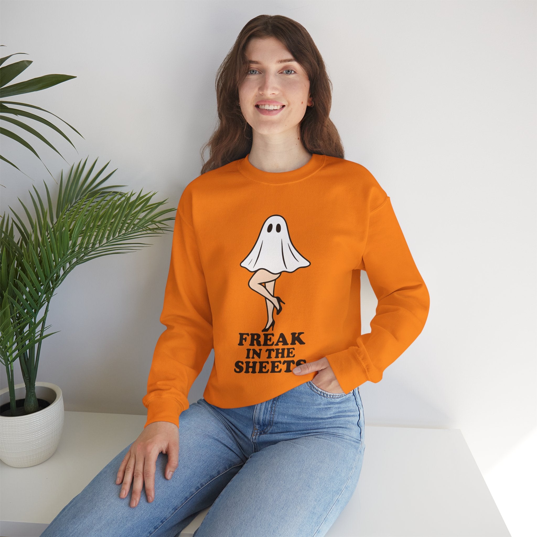 Freak in the Sheets Halloween Crewneck Sweatshirt