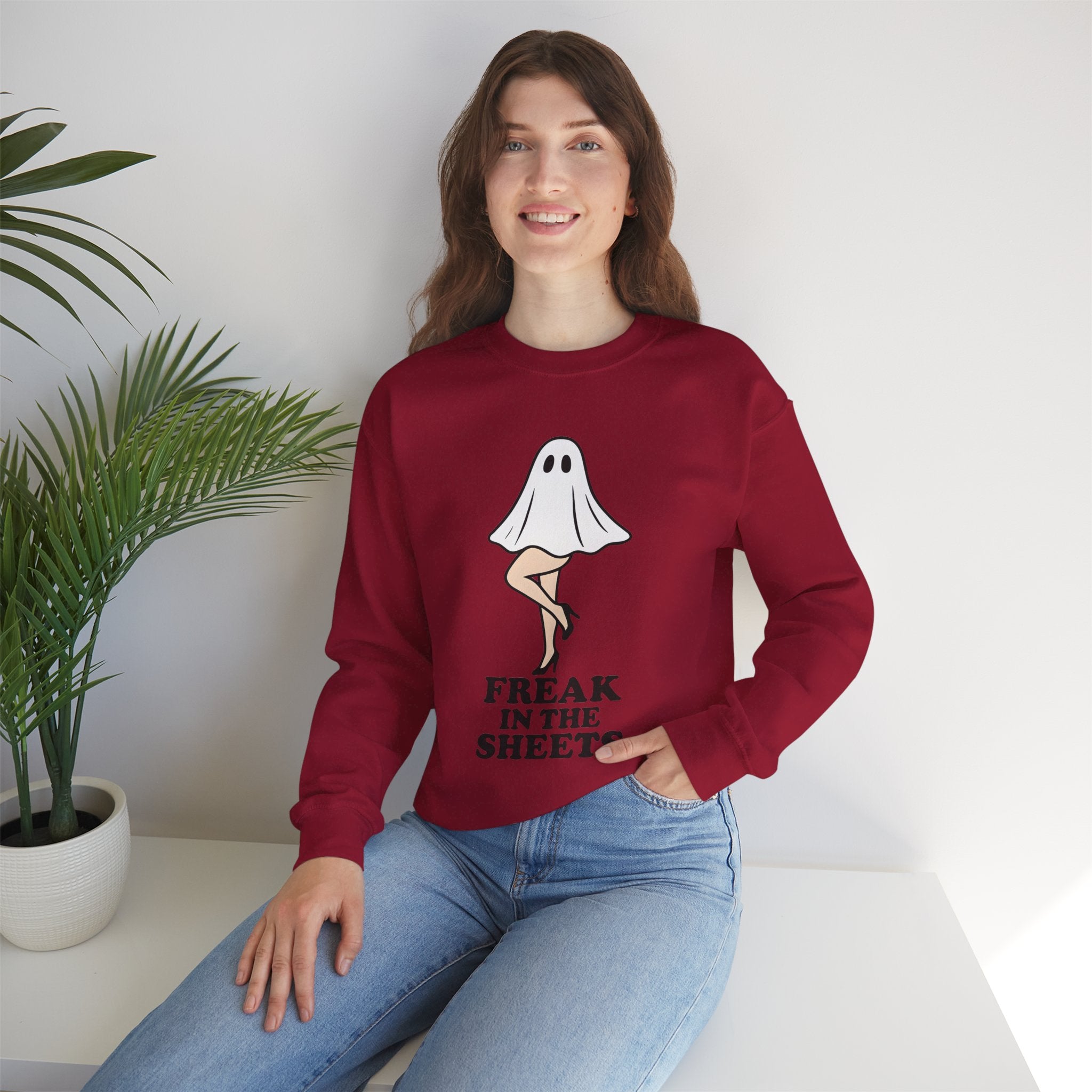 Freak in the Sheets Halloween Crewneck Sweatshirt