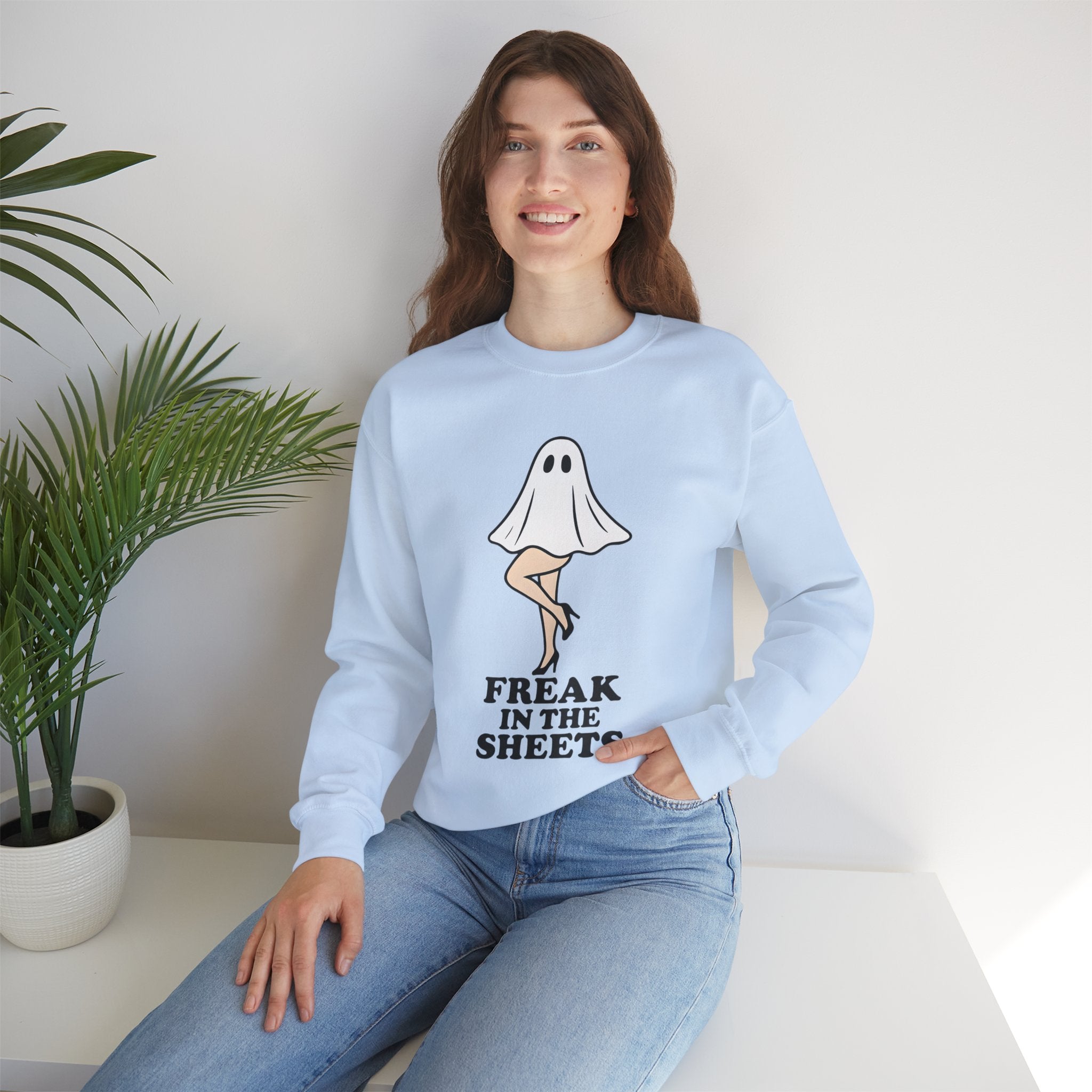Freak in the Sheets Halloween Crewneck Sweatshirt