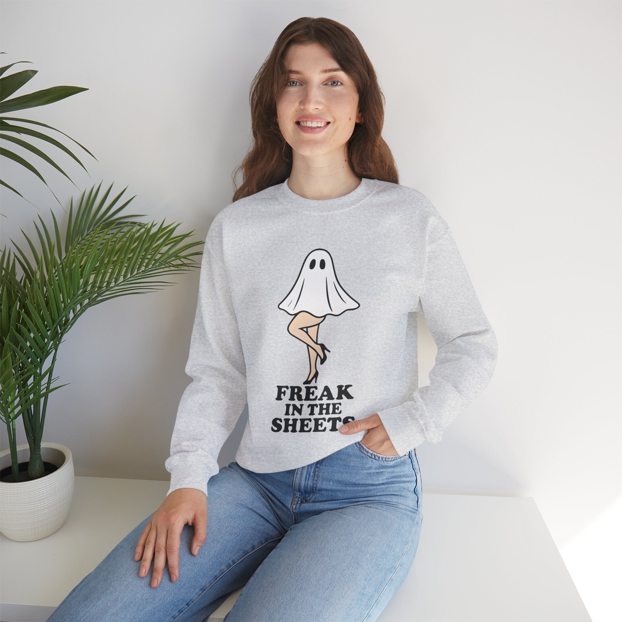 Freak in the Sheets Halloween Crewneck Sweatshirt