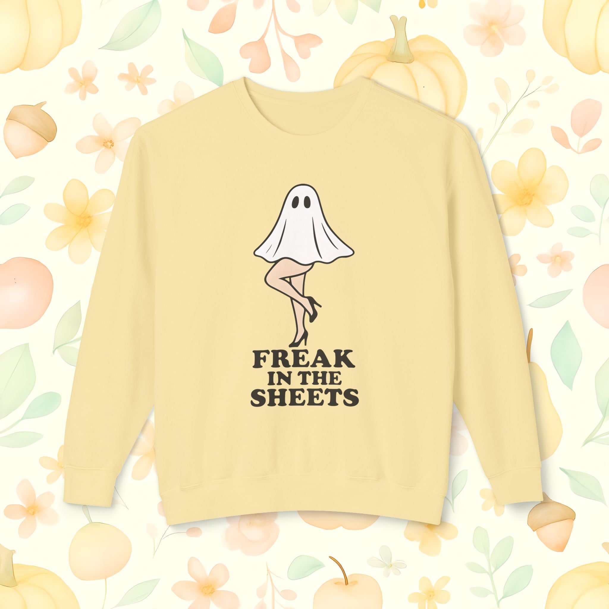 Comfort Colors Freak in the Sheets Halloween Crewneck Sweatshirt