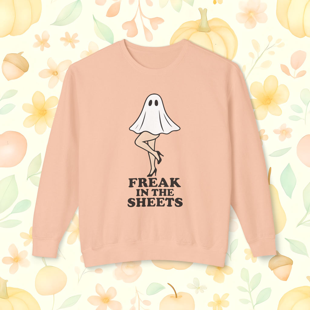 Comfort Colors Freak in the Sheets Halloween Crewneck Sweatshirt
