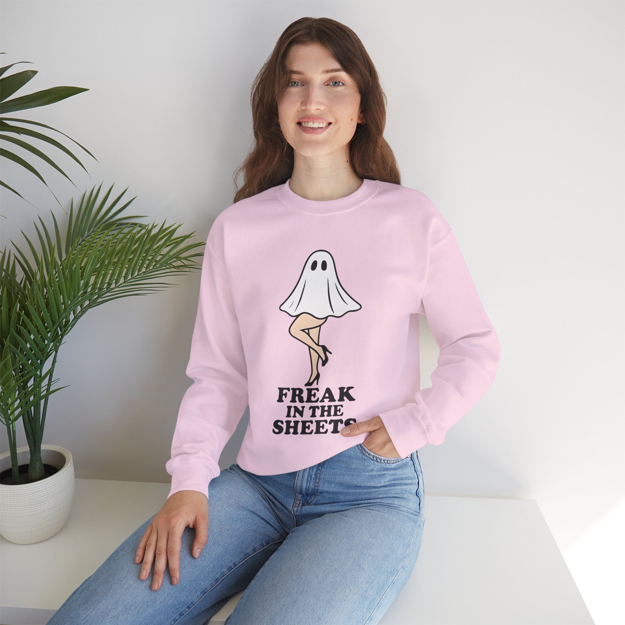 Freak in the Sheets Halloween Crewneck Sweatshirt