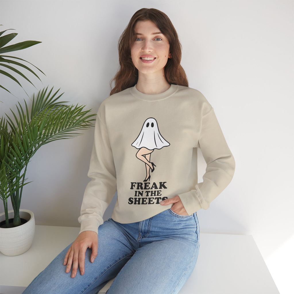 Freak in the Sheets Halloween Crewneck Sweatshirt