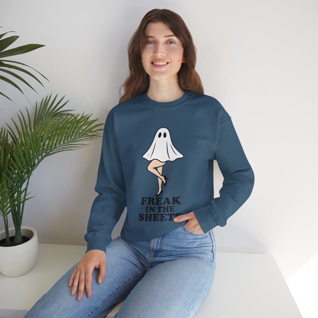 Freak in the Sheets Halloween Crewneck Sweatshirt