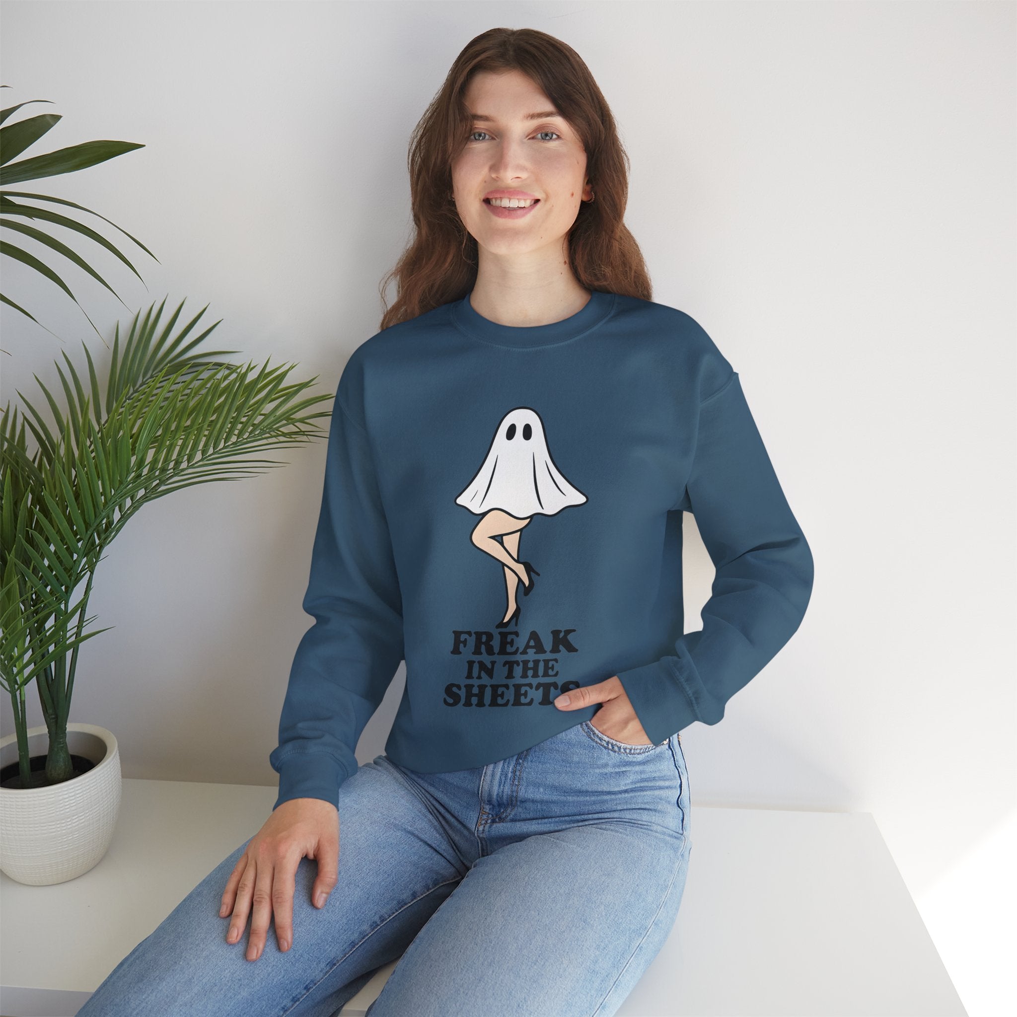Freak in the Sheets Halloween Crewneck Sweatshirt